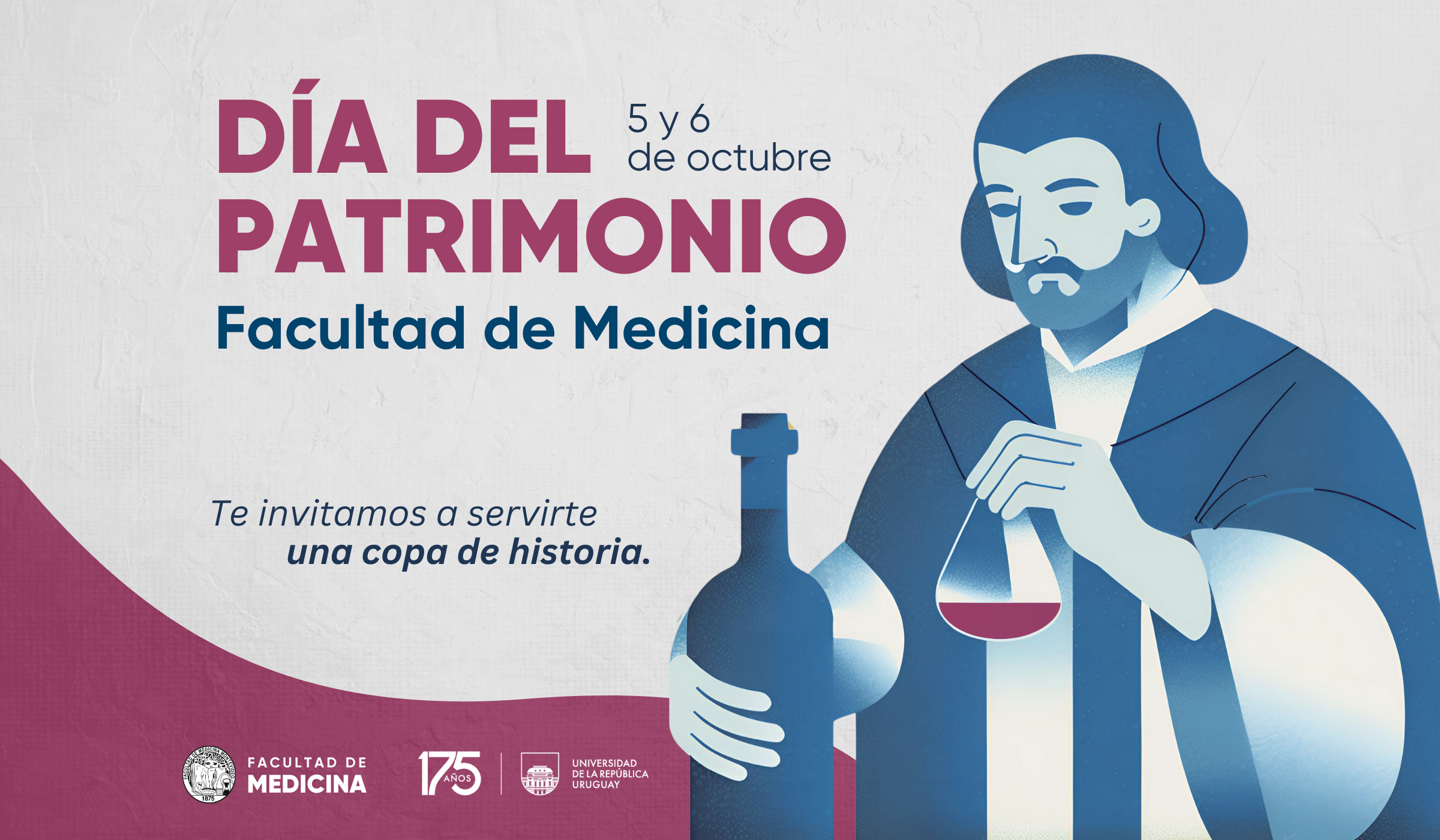 Servite una copa de historia este Día del Patrimonio en la Facultad de Medicina