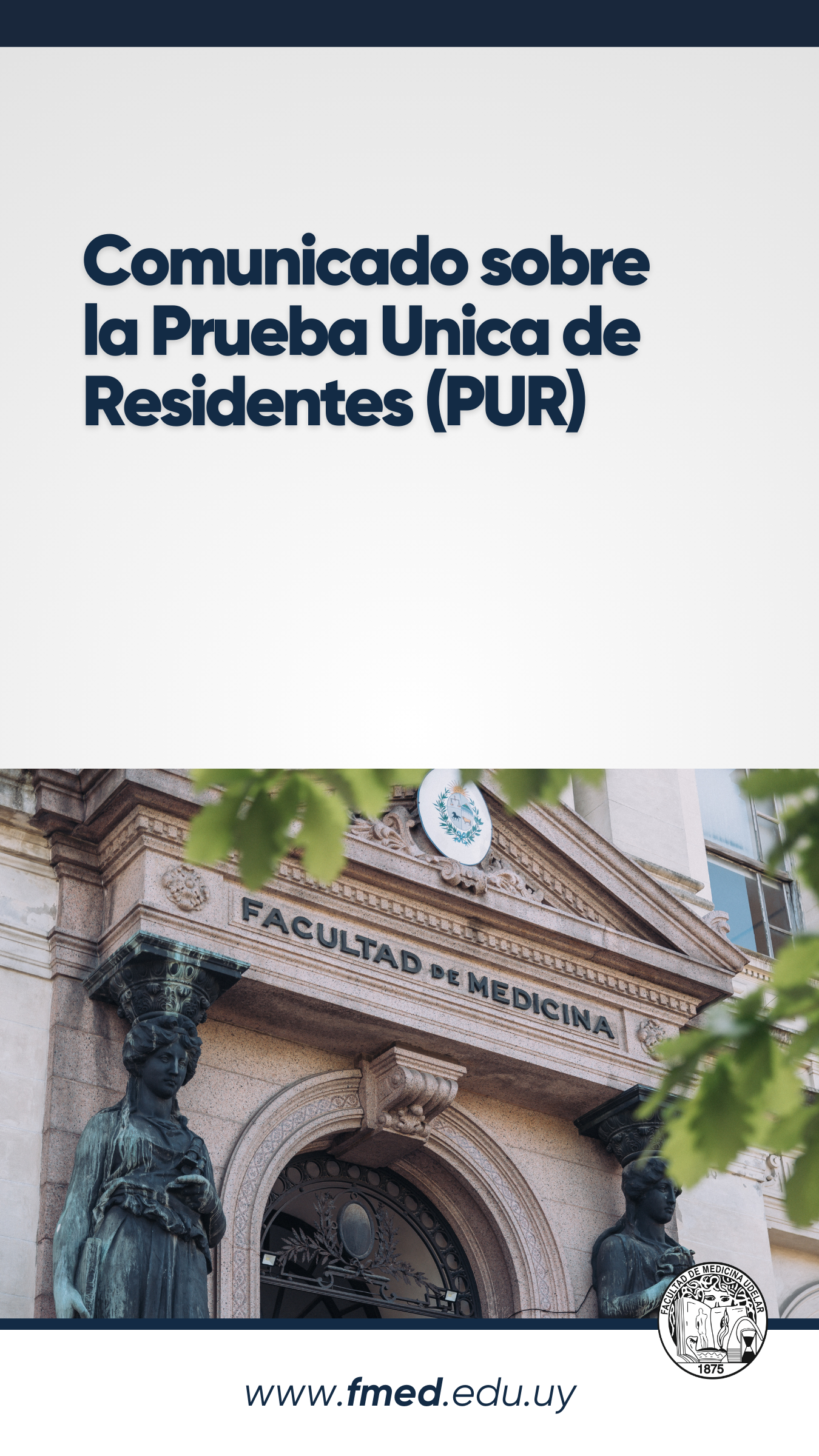 Comunicado Prueba Unica de Residentes (PUR)