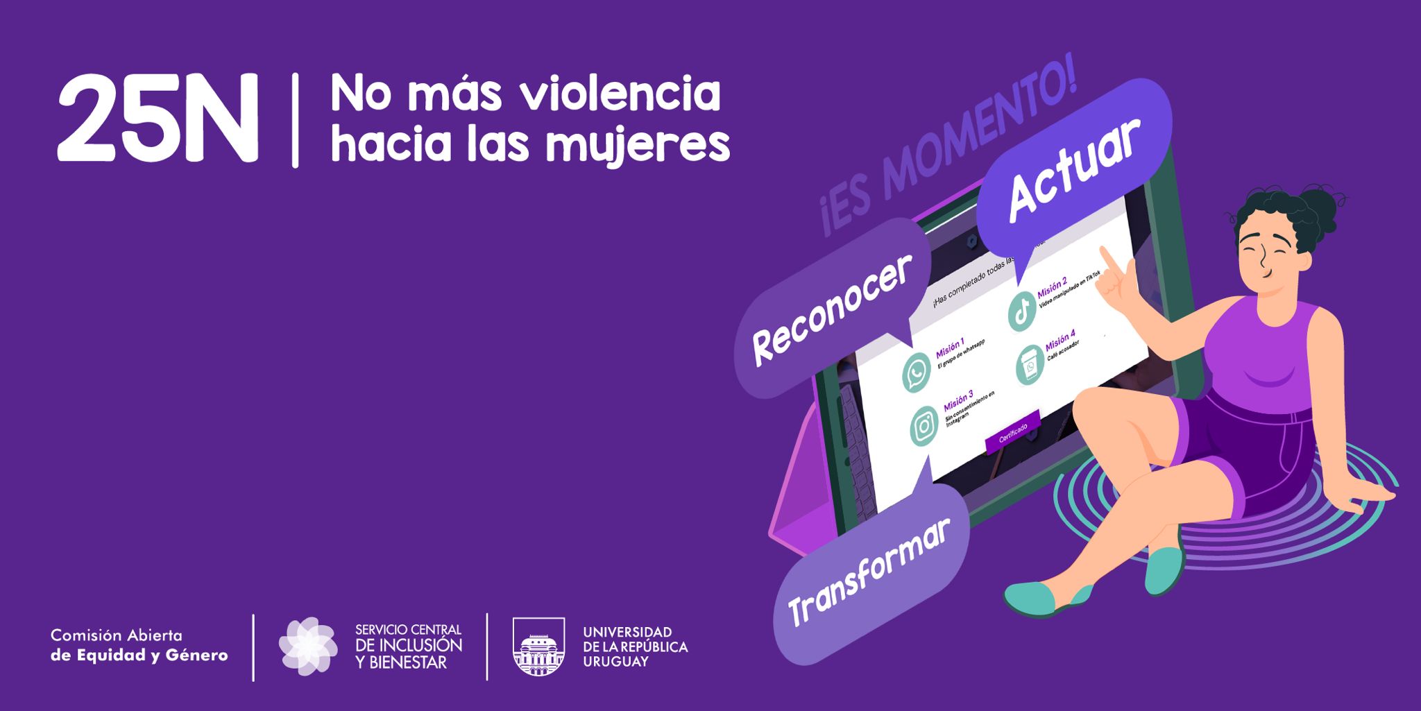 25N: No más violencia hacia las mujeres