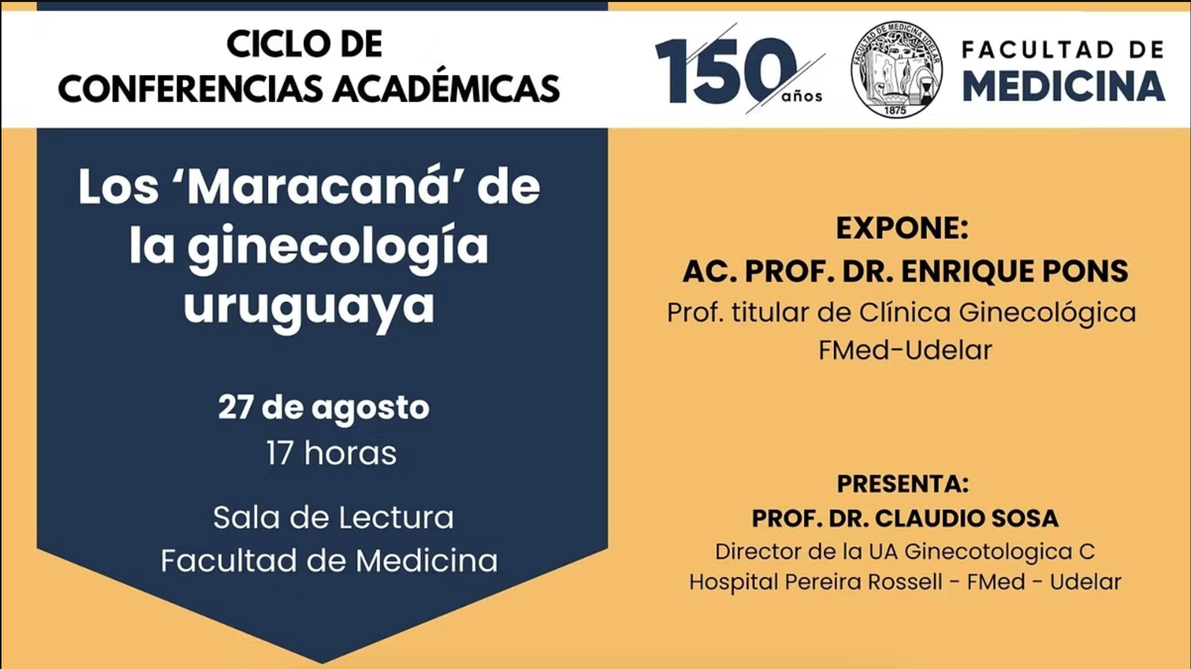 Conferencia: Los “Maracaná” de la Ginecología Uruguaya
