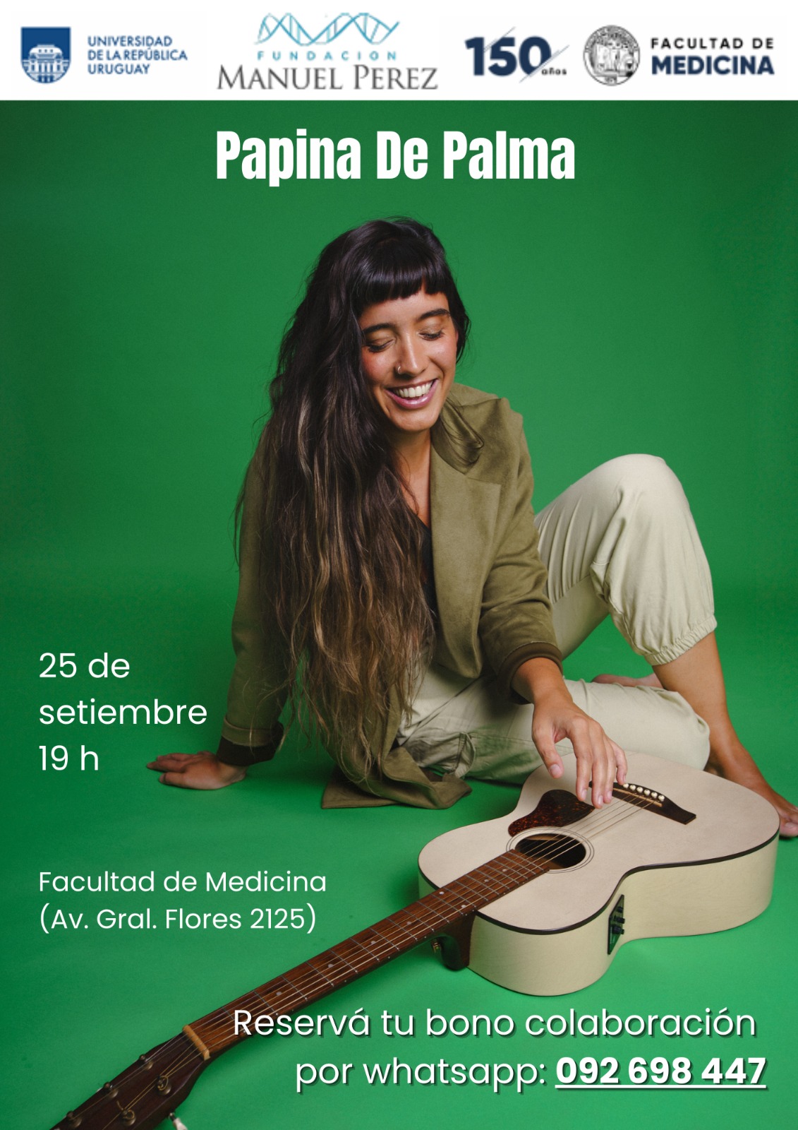 Papina de Palma en un show íntimo en Facultad de Medicina