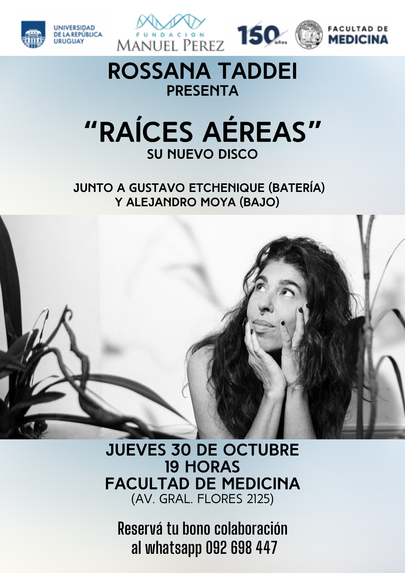 Rossana Taddei en concierto a beneficio de la Facultad de Medicina - Fecha reprogramada